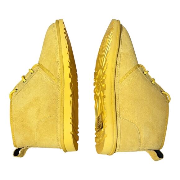 UGG NEUMEL SUEDE SHEARLING WOOL BOOTS CORN YELLOW NWOT M 10 W 11 - Picture 2 of 13